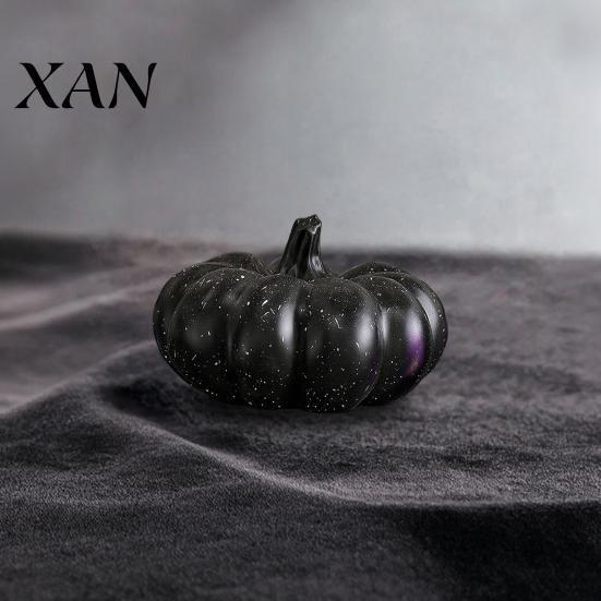 Simple Style Pumpkin Decoration Halloween Ornaments, Resin Delicate Texture Stable Sculpture, Spotted Ornament Textured Accents, for TV Cabinet