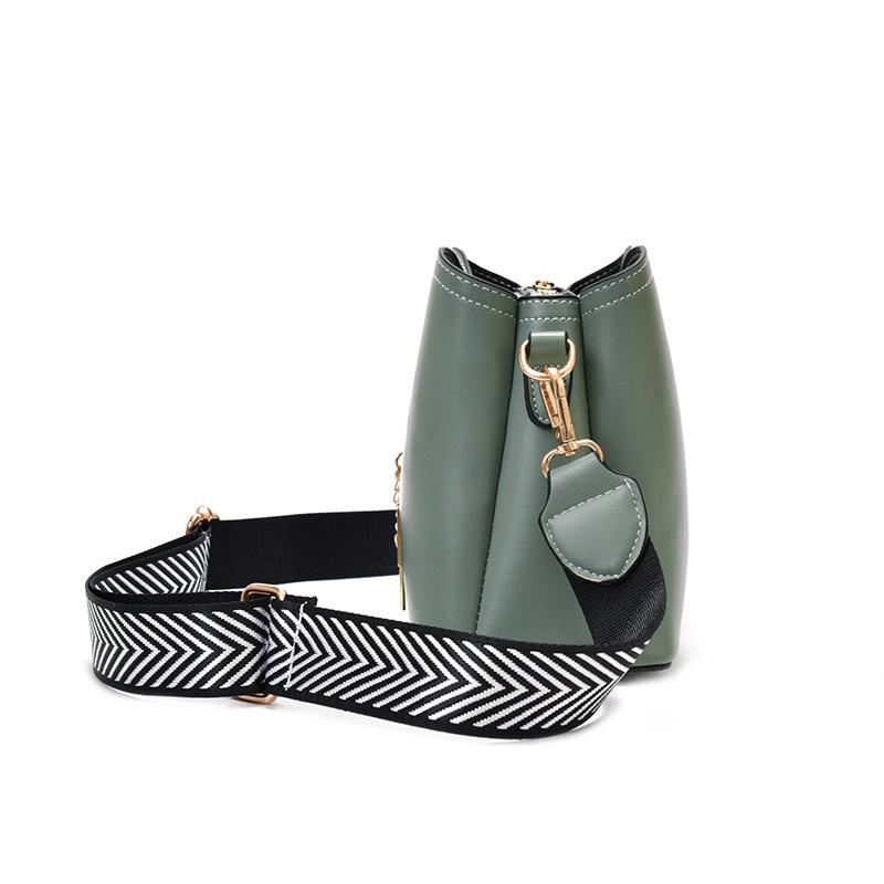 [Shichen Women's Bag] New Bow Shell Bag Simple Large Capacity Fashion Solid Color Messenger Bag