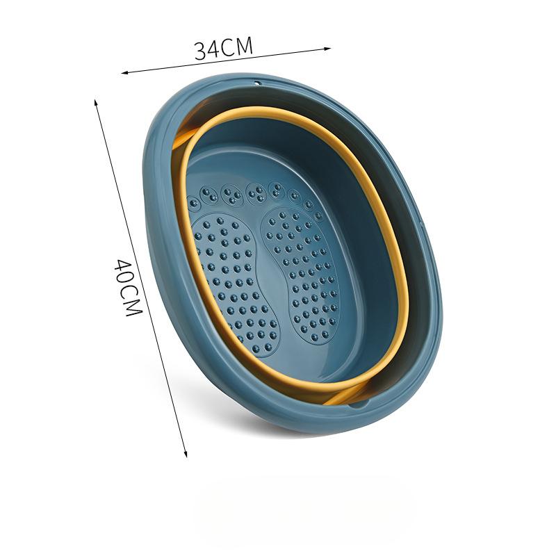 

Складная ванна для ног, ванна для ног, бытовая ванна для ног, детская ванна для ног, портативное складное ведро, ванна для ног 40*30cm синий