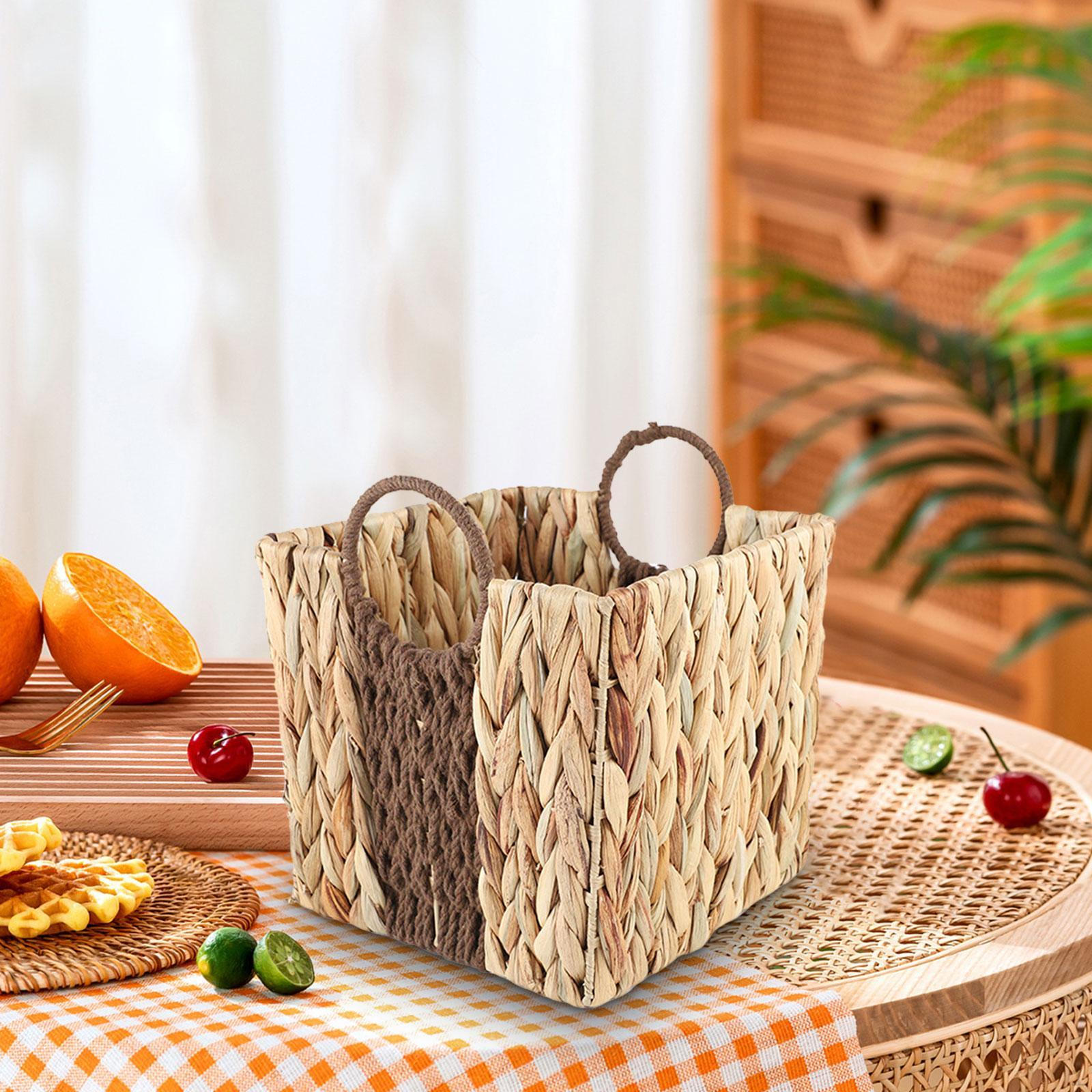 

Woven Hamper for Storing Food Supplies and Camping Gear Small