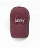 LEADEN Vintage Washed Calligraphy Ball Cap [Pink]