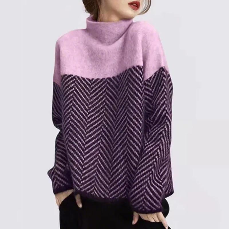 

ZANZEA Женские Повседневные Топы с Высоким Воротником, Длинным Рукавом, Свободного Кроя, с Лоскутным Принтом 3XL