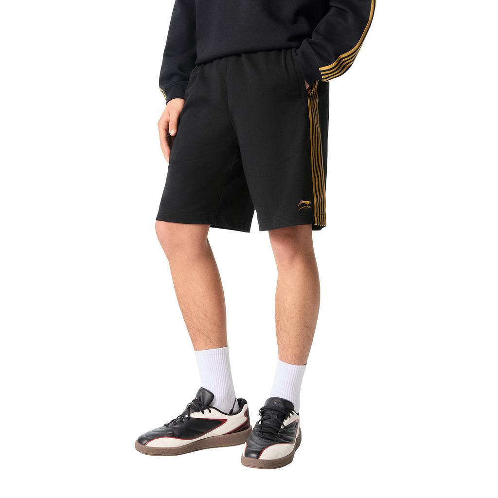Li Ning Sports Lifestyle Series Logo Stitching Casual Shorts Men shorts AKSW227-1
