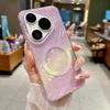 ins simple shell pattern p11pro magnetic blue powder smudge suitable for Huawei p11pro mobile phone case mate11pro