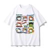 2026 Summer Hello Kitty Cosplay Themed 100 Pure Cotton Printed Oversized Loose Tshirt for Adults Children and Parents