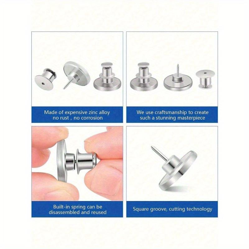 12Pcs/ Set Button Pins For Loose Jeans Pants, For Jean Button Tightener Replacement Adjustable Reusable Metal Clips Reduce Too Big Pants Waist