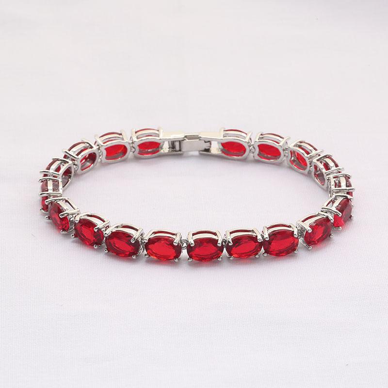 Rose Gold Bracelet for Women Bangles Ins Hot Sale Fine Jewelry Multicolor Fashion Popular Water AAA Zircon Bracelets