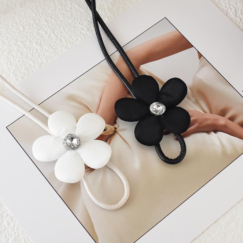 Elegant Floral Patterned Pu Leather Waist Belt For Women Soft And Versatile Fashion Accessory