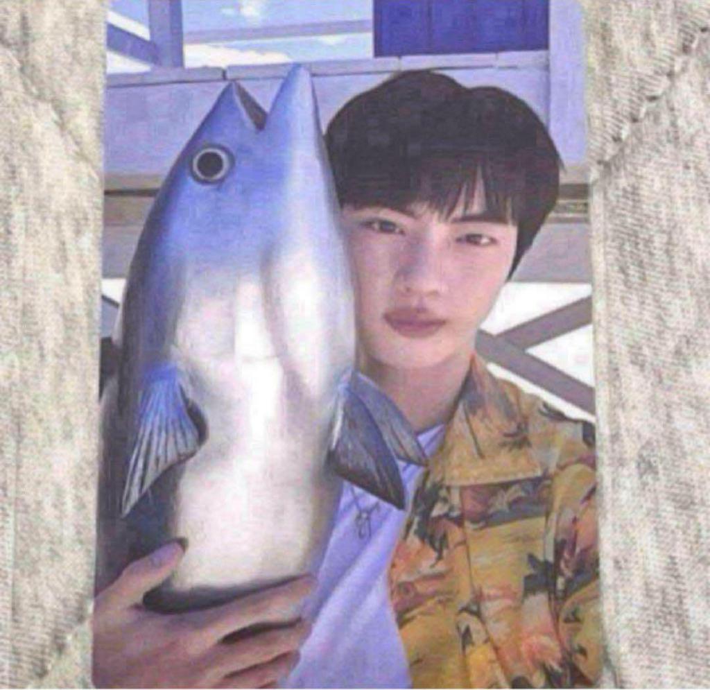 [USED] BTS JIN Happy Weverse Bonus Trading Card Jin Photo Card