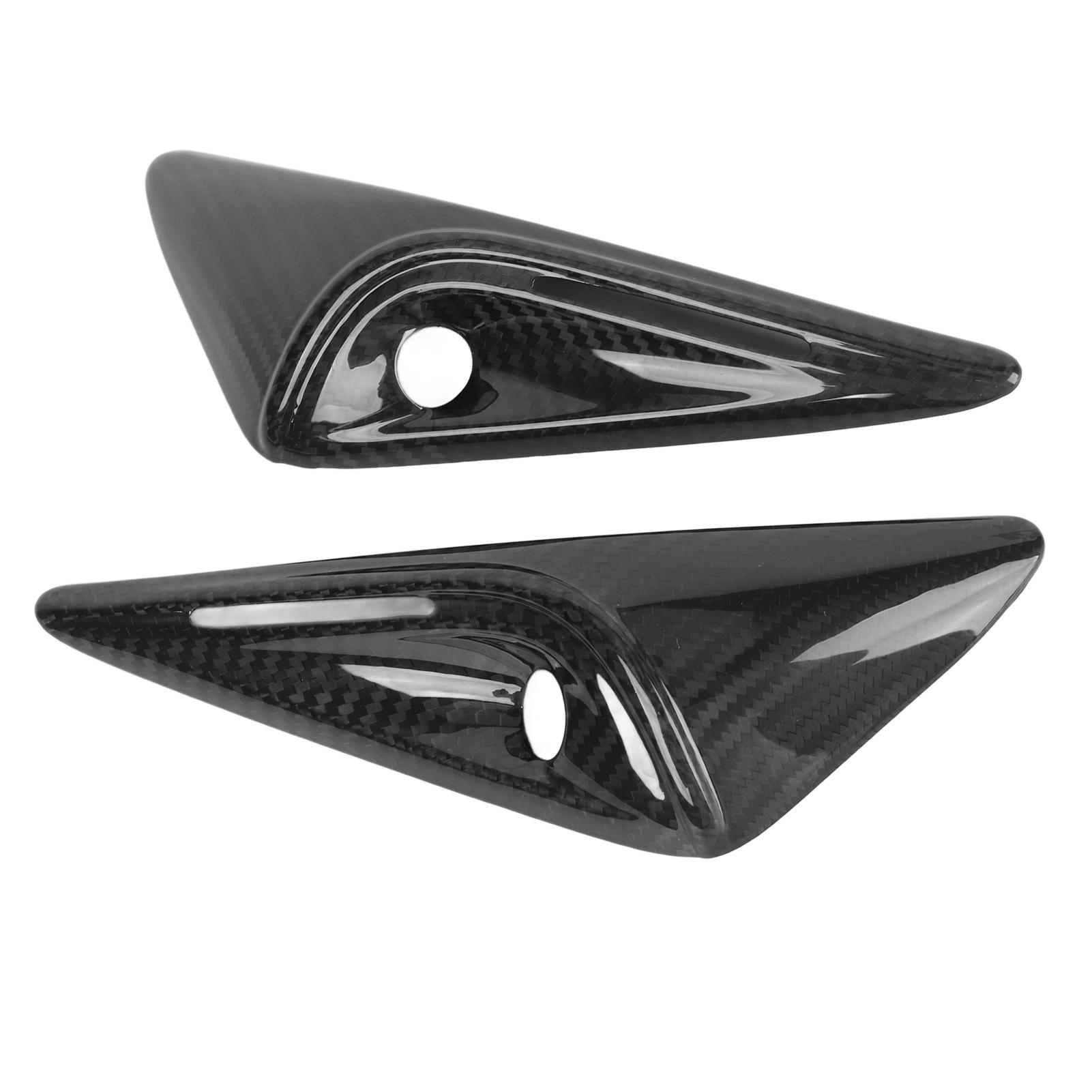 

2PCS Side Mudguard Camera Vent Cover Trim Carbon UV Resistant Replacement For 2023+