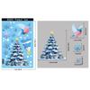 Christmas Snowflake Elk Snowman Glass Sticker Noel Ornaments Xmas Wall Stickers Merry Christma Decor Happy New Year Sticker