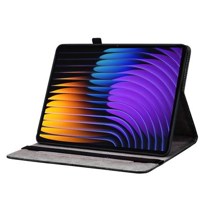 Para Xiaomi Poco Pad X1/Pad 8 Pro/Pad 8/Pad 7 Pro/Pad 7 Capa de Couro com Padrão Estampado Suporte Capa de Tablet com Compartimentos para Cartões