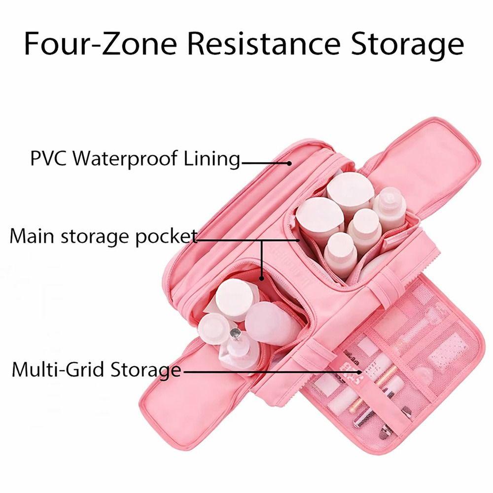 Fashion Large Capacity Cosmetic Bag Waterproof Multi-purpose Makeup Pouch Toiletry Bag