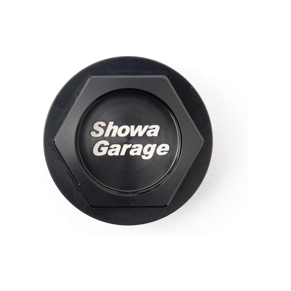 Showa Garage SGR Oil Filler Cap [Showa Garage] Logo, Machined Aluminum, for Jimny JB64/Sierra JB74/Nomad JC74 (Black)