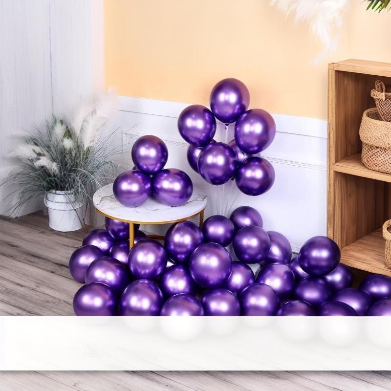 20/50Pcs Versatile Metallic Chrome Silver Grey Balloons High Shine Latex Balloons for All Kinds of Party Supplies