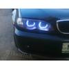 For BMW 3 Series E46 Sedan Facelift 2001-05 Halogen Headlight Crystal DTM Style LED Angel Eyes Light White and Yellow Turn Light