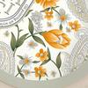 Bath Mat Bathroom Rug Nonslip Rubber Backed Oval Quick Drying Floral Shower
