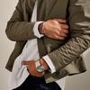 Skagen PELLE Hematite Bead SKJM0236040 Women's Silver-Tone Bracelet,