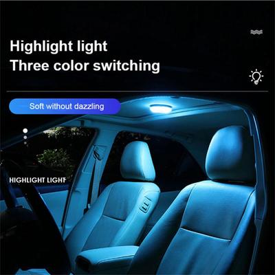 Car Ceiling Reading Lamp Magnetic LED Interior Light Car Roof Light USB Rechargeable Night Lamp For Home RV Auto Truck 3 Color