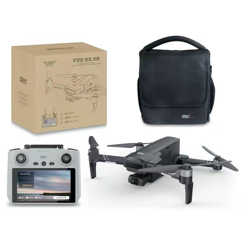 SJRC F22S Drone with 3XR Screen Controller, 8K HD Camera, Three-Axis Gimbal, Long Endurance, Foldable Design.