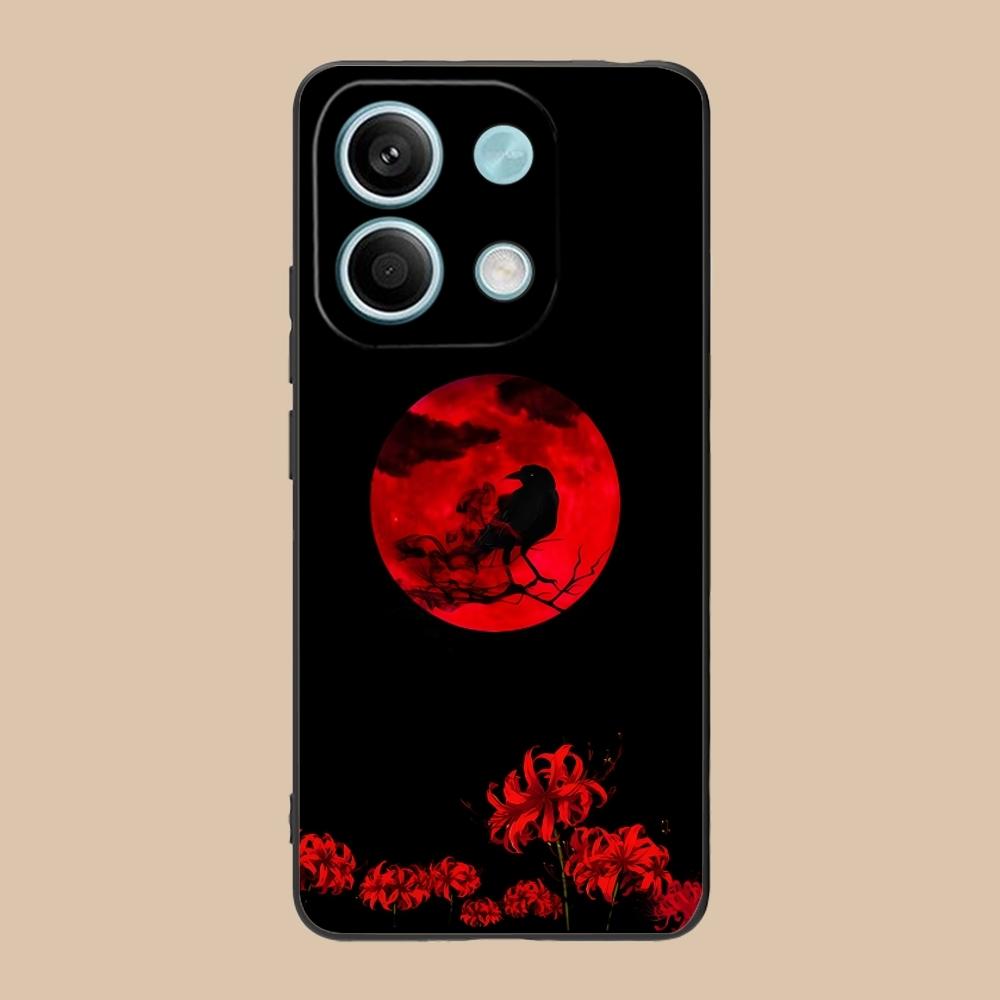 Cool Red Spider Lily Mobile Cell Phone Case for Xiaomi Redmi Note 13 12 11 10 9 8 7 6 S A Pro Lite Plus 5G Black Cover Shell