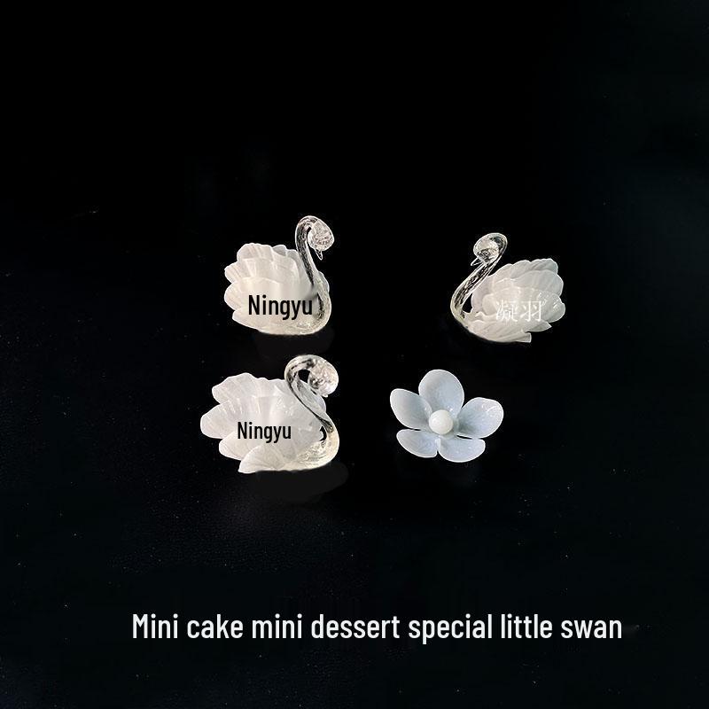 Swan Sugar Art Cake Decoration for Birthdays & Qixi Valentine s Day