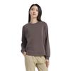 Li-Ning Einfarbig Rundhals Bequemer Pullover Langarm Strickpullover Damenpullover Anthrazit-Braun AWDU110-2