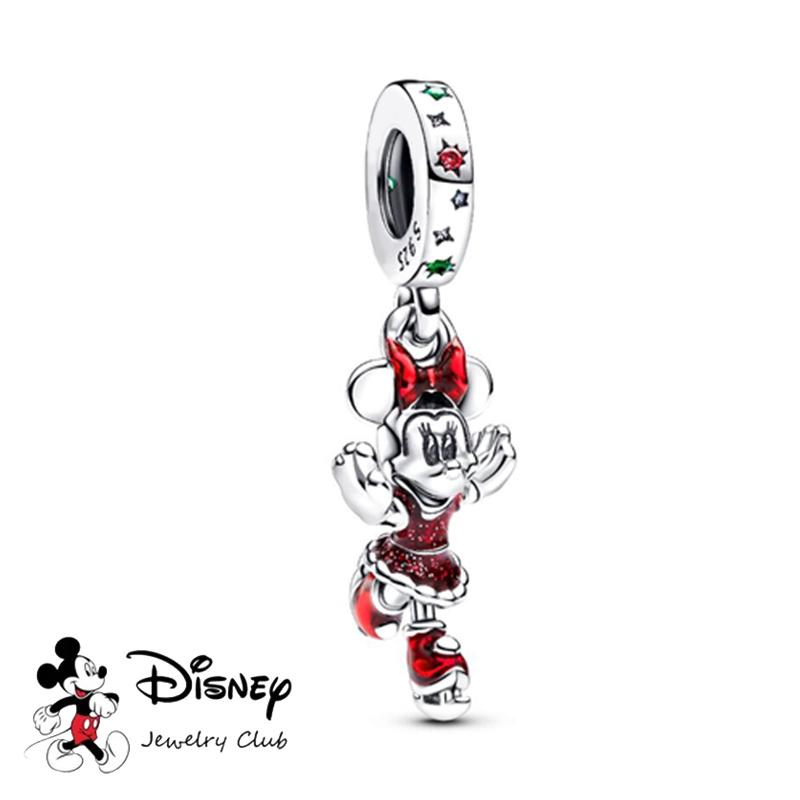 Brandneue MINISO Charms Perlen Komponenten Do It Yourself Hohe Qualität Feiner Schmuck Geschenke Minnie Maus Eislaufen Zauberlehrling Mickey Perle