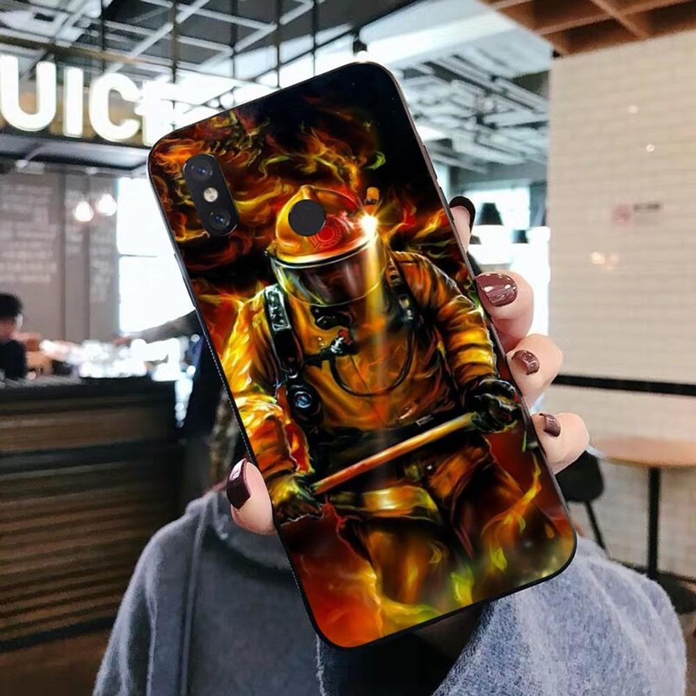 Firefighter Heroes Fireman Luxury Phone Case For Xiaomi Mi 5X 8 9 10 11 12 Lite Pro 10T PocoX3pro PocoM3 Note 10 Pro Lite
