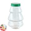 5 Pcs Christmas Tree Candy Jar with Lid Clear Plastic Tree Shaped Chocolate Treat Boxes Empty Beverage Container for Christmas Party Favors