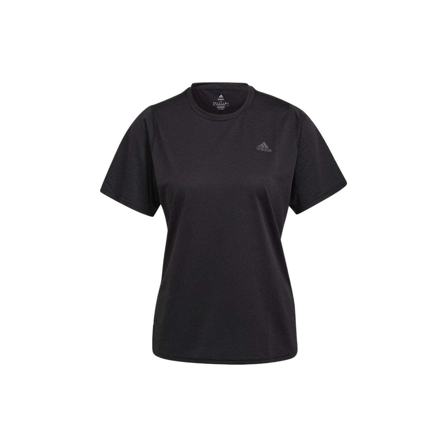 (WMNS) adidas Run Icon 3 Bar T-Shirt Asia Sizing  Black  Women s H57742 S