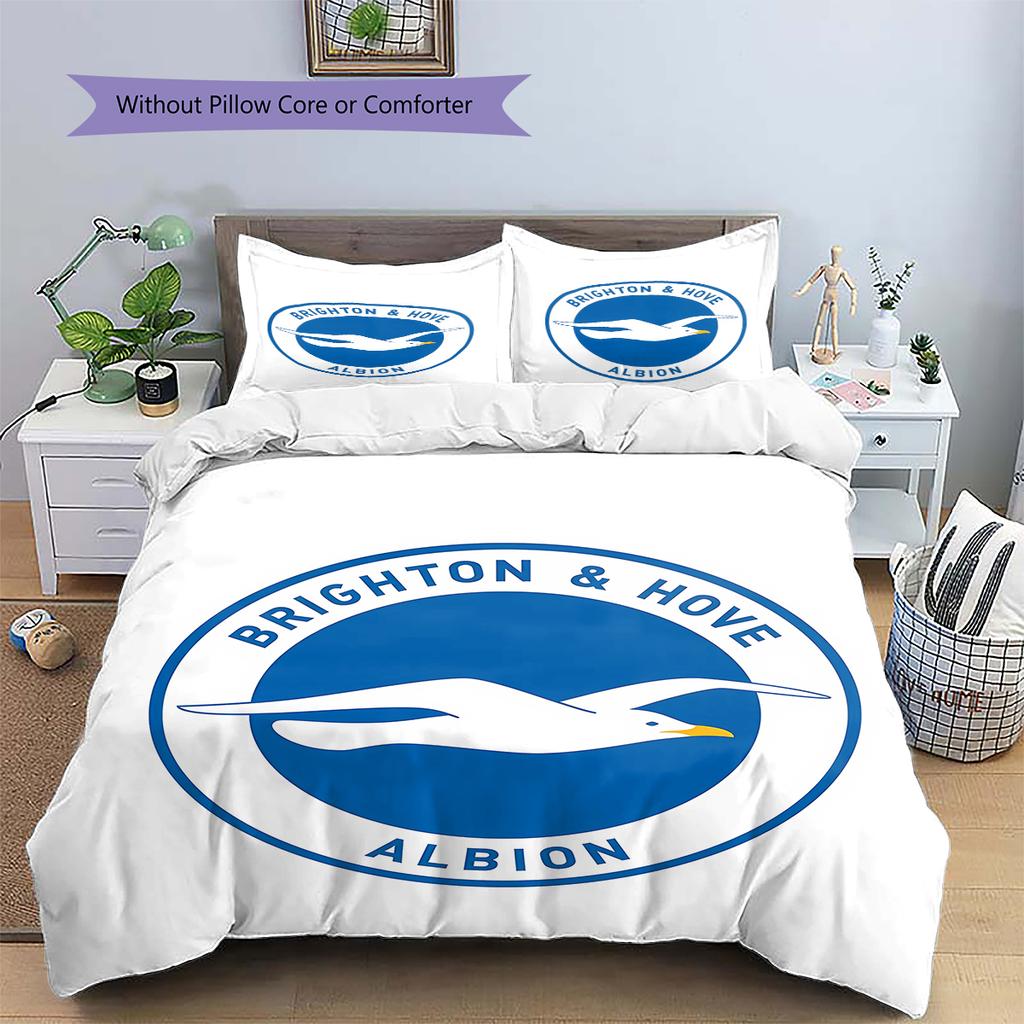Brighton Pattern Bedding,Quilt Set Quilt Cover Pillowcase Home Birthday Gift (1 * Duvet Cover + 2 * Pillowcase, Without Core)