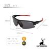 CAPTAIN STAG Men's Sunglasses with Case UV400 UV Protection Polarized Lightweight Polycarbonate Stylish Driving Car Sports Golf Baseball Running