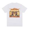 Ja, ich vertrage Gluten ohne Probleme Grafik T-Shirt Glutenintolerant Kurzarm T-Shirts 100% Baumwolle Lässige Oversized T-Shirts