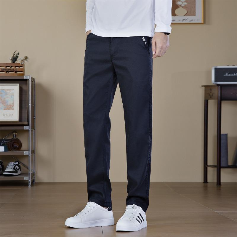 Pants Men's Autumn and Winter New Men's Business Casual Pants Men's Loose Straight Elastic Pants