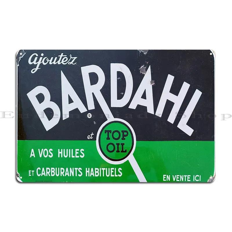 Bardahl Oil Винтажная Металлическая Вывеска Металлическая Вывеска Дизайн Гостиной Клуб Ретро Персонализированная Жестяная Вывеска Постер 20x30cm(7.8x11.8inch)