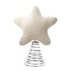 Star Tree Topper Furry Star Christmas Treetop Ornaments for Winter