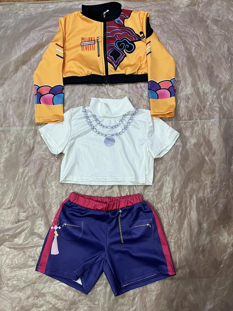 Barn Rumi Mira Zoey Cosplay KPop Demonjegere Jentekostyme K Pop Huntrix Gullkostyme Barn Halloweenfest Klær Antrekk