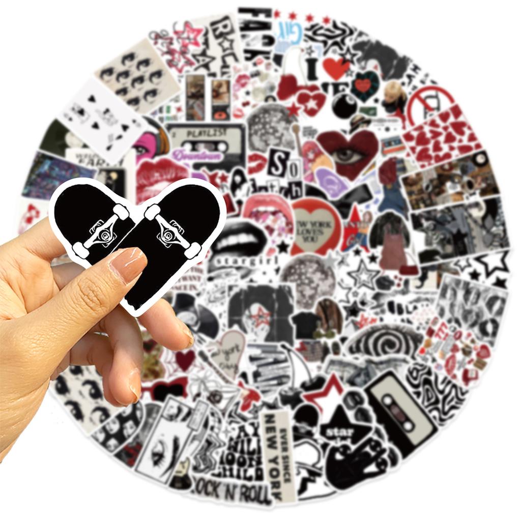 50/100pcs Downtown Y2K Girls Aesthetics Cartoon Graffiti Stickers Phone Guitar Laptop Suitcase Waterproof Sticker Kids Toy