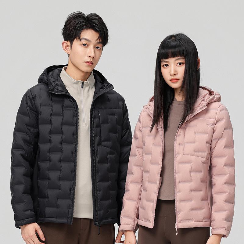 New down couple down jacket men's and women's autumn and winter hooded down jacket fashion versatile warm jacket men's