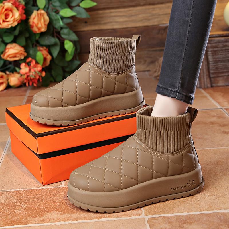 Thick-soled Snow Boots New Winter Velvet Maternity Short Boots Warm Bread Cotton Shoes Size