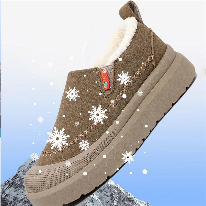 2025 Mode Neu Winter Warmes Schuhwerk für Damen Weiche Sohle Ermüdungslinderung Fleecefutter Verdickte Schneestiefel Winter Freizeit Laufschuhe