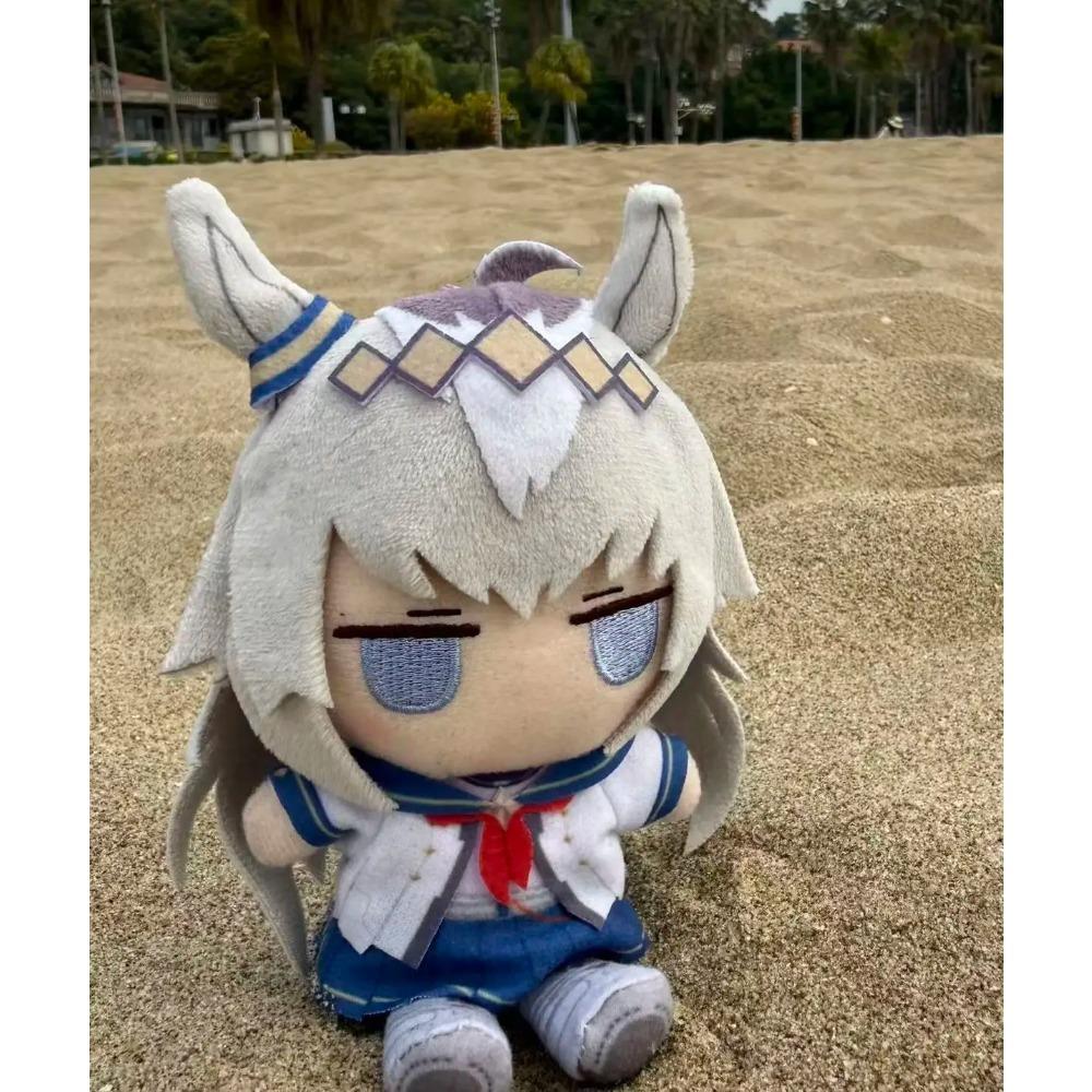 2027 New 10CM Anime Pretty Derby Oguri Cap Plush Cosplay Cute Stuffed Body Plushie Cotton Figure Model Birthday Gifts 10CM