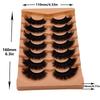 Bulk Pack 7-10 Pairs Wispy Volume Handmade Cruelty-Free False Eyelashes Natural Look Faux Mink Sets Mix Length Black Cotton