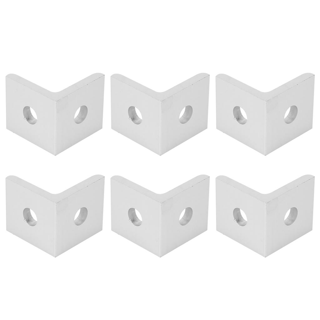 10Pcs Aluminum Angle Corner Bracket Fixed L Shape 90 Degrees Connector Industrial Supplies40402 Hole