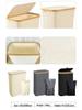 Foldable Bamboo Laundry Basket with Lid and Inner Bag for Bedroom or Bathroom