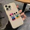 Cartoon Mickey Minnie Applies To Apple 16promax Mobile Phone Case iPhone15 Anti-drop 14 Transparent 12 Creative 7p