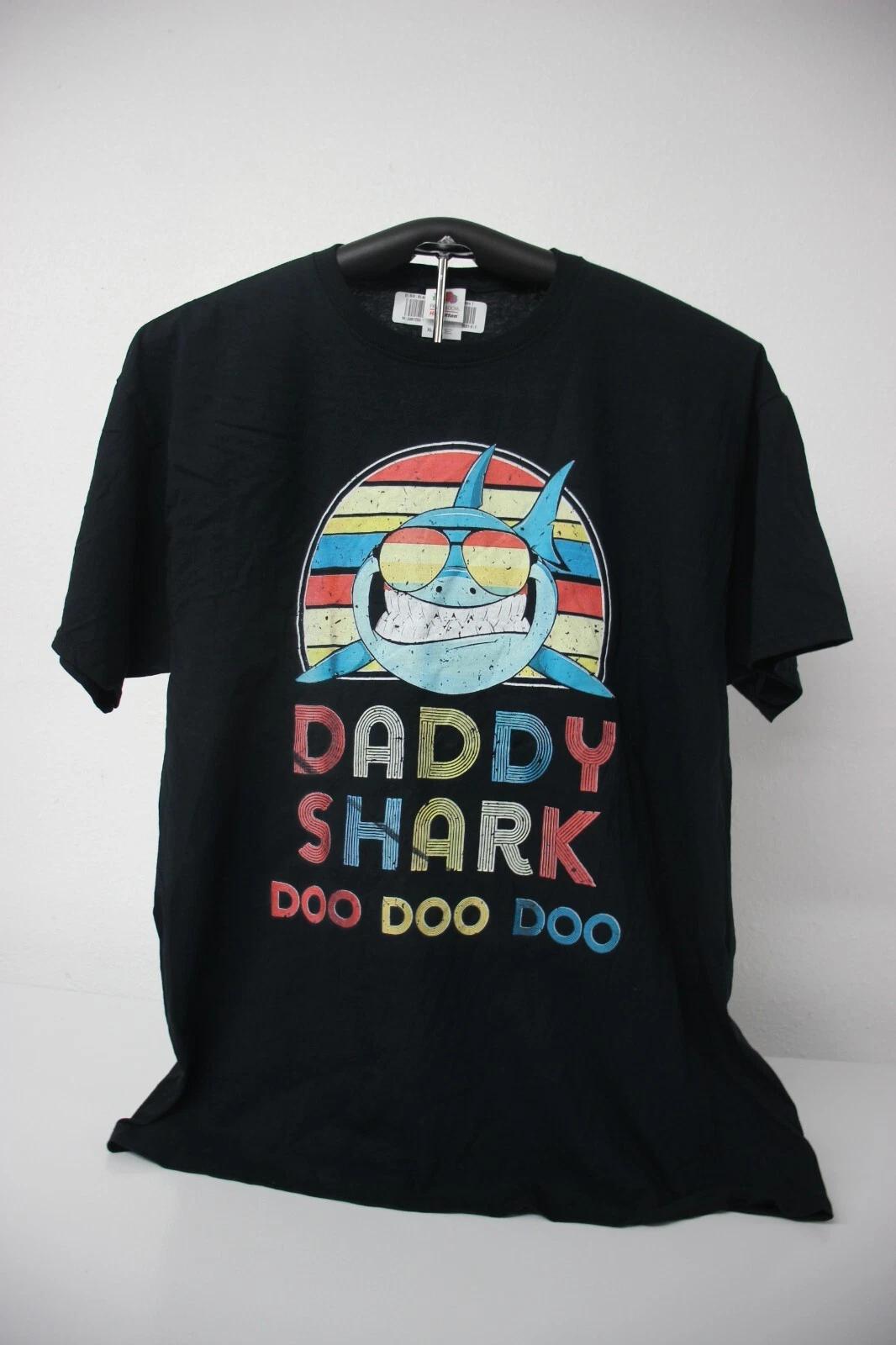 DADDY SHARK DOO DOO DOO T-Shirt XL, Black S