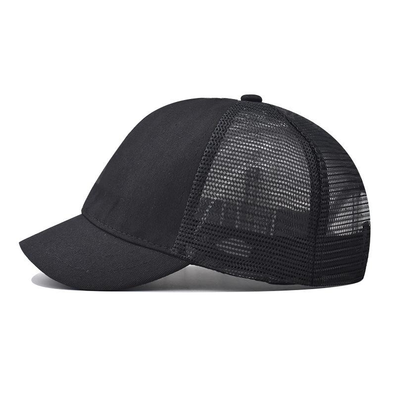 Autumn New Women Men Solid Color Mesh Baseball Cap Solid Snapback Short Brim Sunhat Outdoor Hip Hop Baseball Hats Casquette