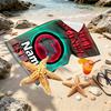 Custom Name Personalized South Sydney Rabbitohs Print Beach Towel, for Trip Camping Beach Party Home Decor, Birthday Gift for Family & Friends